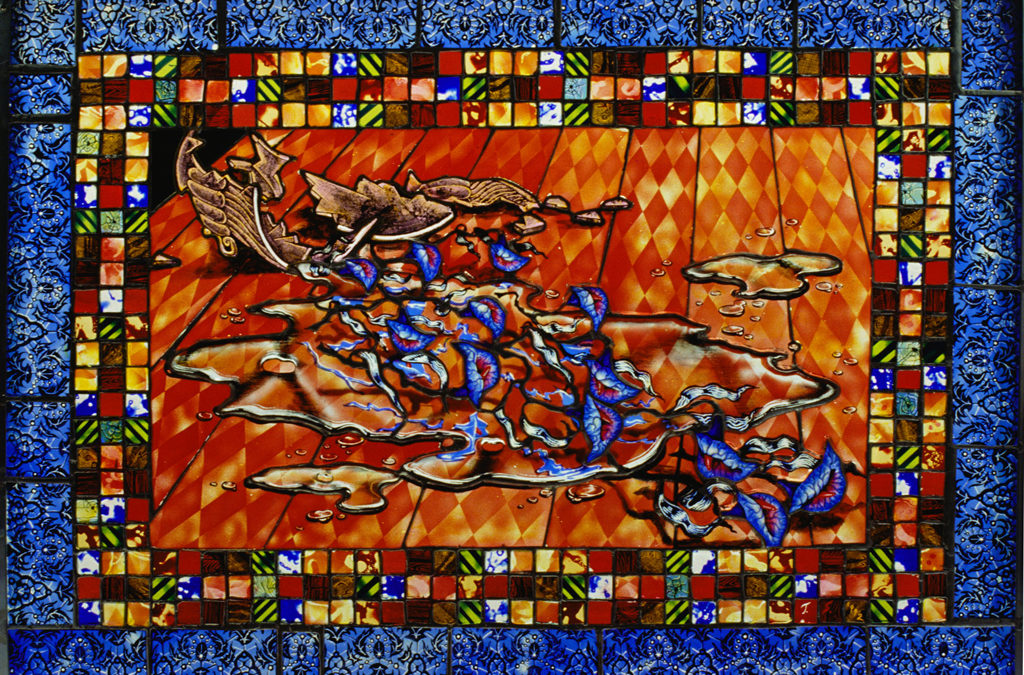 Spilled Life , 30″ × 21″, 1991