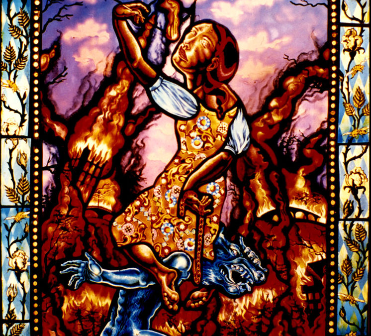 Feeds On Fire, 21″ × 30″, 1992