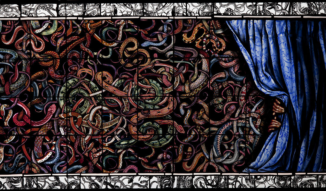 A Play About Snakes, 27″ x 52″, 2013