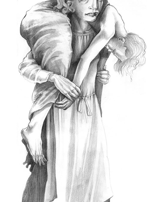 Mother and Child,  graphite, 2006