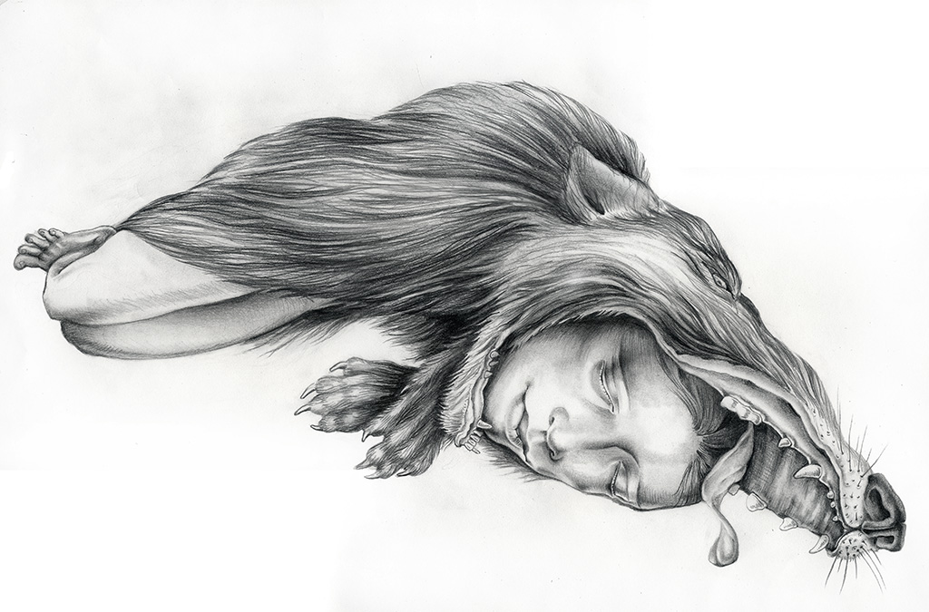 Feral Child,  graphite, 2010