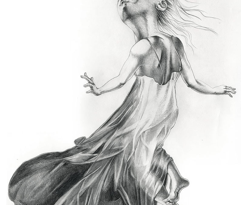 New Ghost, graphite, 2014